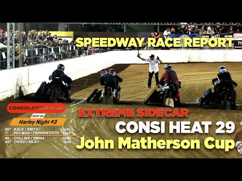 Extreme Sidecar CONSI! John Matherson Cup! Harley Night 3! #sidecars #racing #dirttrackracing - dirt track racing video image