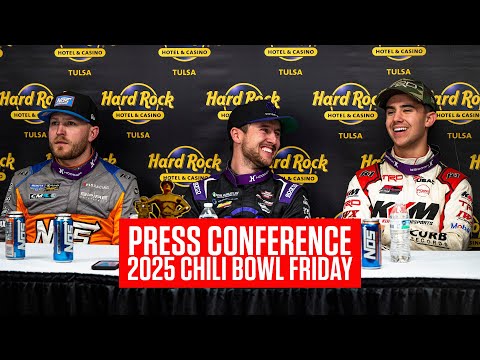 2025 Chili Bowl Friday Podium Press Conference With Logan Seavey, Gavin Miller &amp; Tyler Courtney - dirt track racing video image