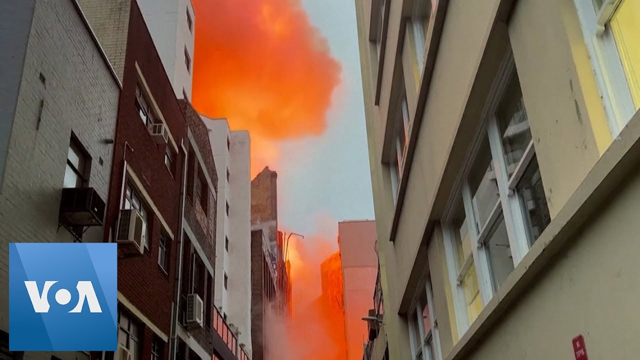 Sydney Building Collapses Amid Massive Blaze | VOA News