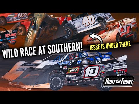 Big Wrecks in a Crazy Race at Southern Raceway’s Winter Shootout Finale - dirt track racing video image