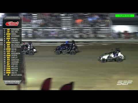 8.23 KKM Challenge Prelim Night 2 POWRi Outlaw Non Wing Highlights - dirt track racing video image