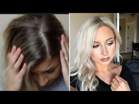 GOING PLATINUM AT HOME - DIY BLEACH AND SHADOW ROOT