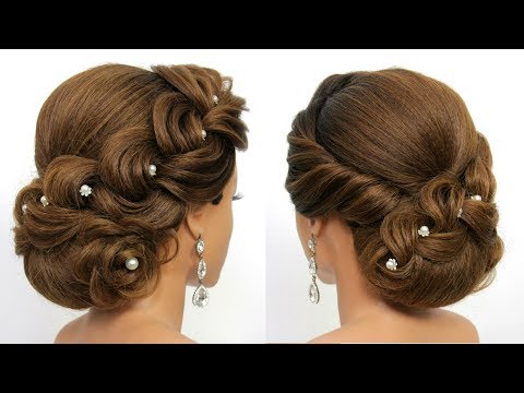 Bridal Updo Tutorial.  Wedding Prom Hairstyles For Long Hair