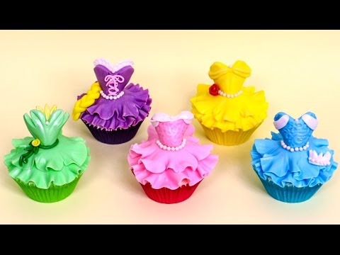 DIY Disney Princess CUPCAKES - How to make by CakesStepbyStep - UCjA7GKp_yxbtw896DCpLHmQ