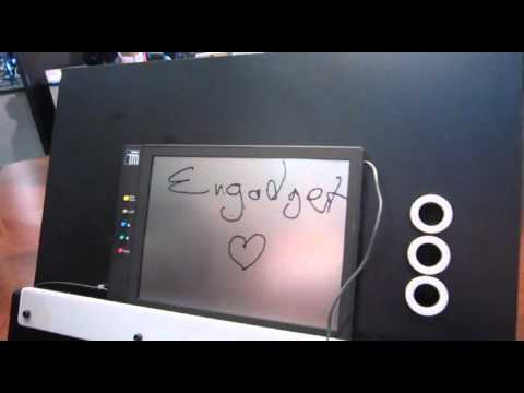 Toshiba Write-Erasable Input Display hands-on at SID 2011 - UC-6OW5aJYBFM33zXQlBKPNA