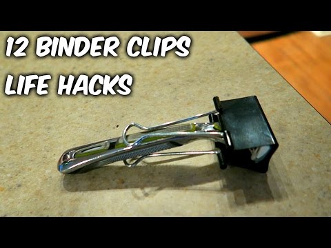 12 Binder Clips Life Hacks - UCe_vXdMrHHseZ_esYUskSBw