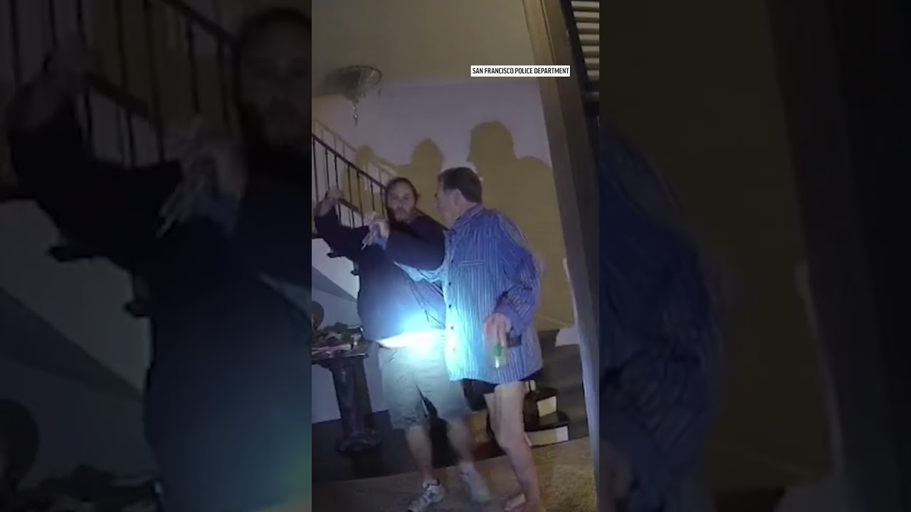 Newly released video shows attack on Paul Pelosi at his San Francisco home last year.