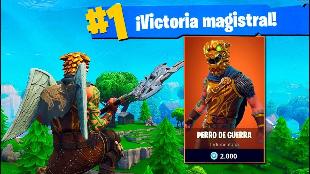 Nueva Skin Legendaria Fortnite Battle Royale Perro De Guerra - 