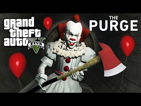 IT MOVIE PENNYWISE in THE PURGE!! (GTA 5 Mods) - UC2wKfjlioOCLP4xQMOWNcgg