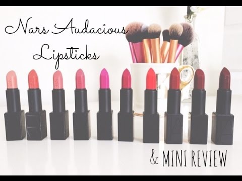 LIP SWATCHES - NARS AUDACIOUS LIPSTICKS - UC8v4vz_n2rys6Yxpj8LuOBA