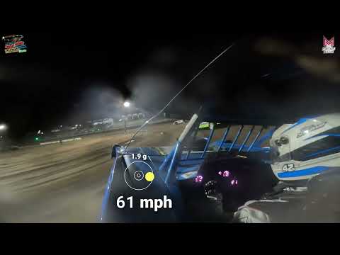 #42 Don Shaw - Super Late Model - 1-5-2024 Vado Speedway Park - In Car Camera - dirt track racing video image