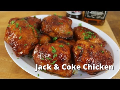 Jack & Coke Chicken Thighs | Smoked Chicken Thighs with Jack Daniels Glaze on Drum Smoker - UC--MxpGXJ3LVD8KvlNzRlcA