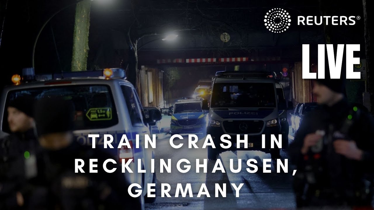 LIVE: The scene where several people were struck by train in Germany