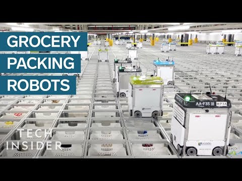 Inside A Warehouse Where Thousands Of Robots Pack Groceries - UCVLZmDKeT-mV4H3ToYXIFYg