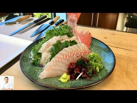 Red Big Eye Snapper Sashimi | Clean, Slice, Plate - UCbULqc7U1mCHiVSCIkwEpxw