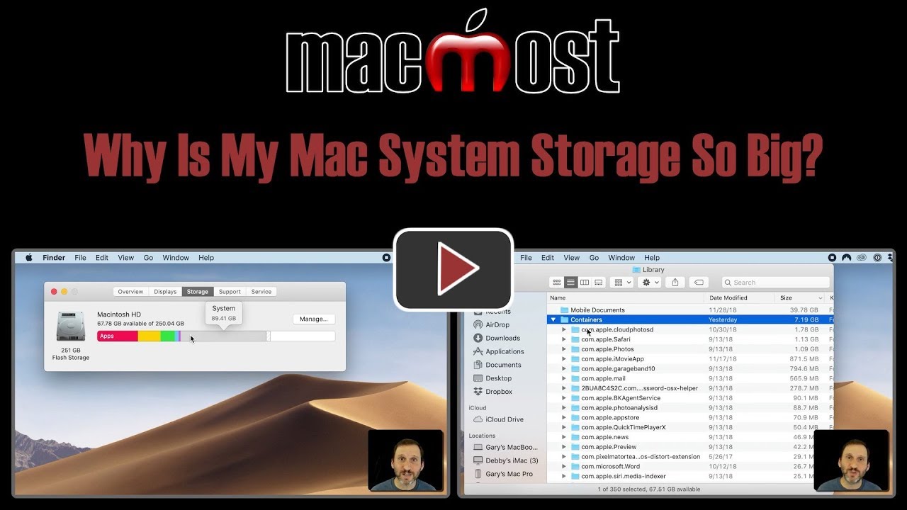 clean mac system storage