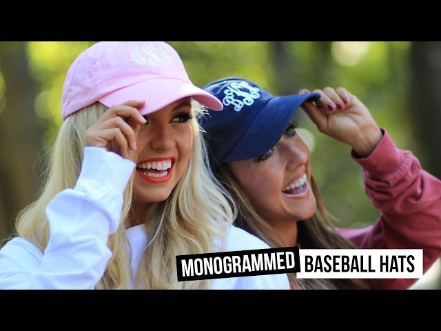 Monogrammed Baseball Hats for Your Team