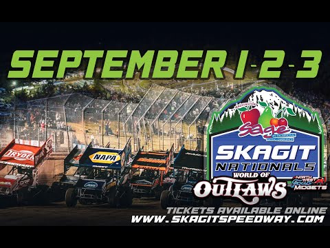 9/1/22 Skagit Speedway World of Outlaws Sprintcar Series (Heats, Dash, LCS, Main Event, Qualifying) - dirt track racing video image