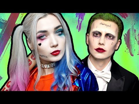 Harley Quinn SUICIDE SQUAD Makeup Tutorial ft. The Joker - UCBKFH7bU2ebvO68FtuGjyyw