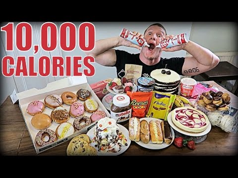 10,000 CALORIE DESSERT CHALLENGE | Epic Cheat Day | Man vs Food - UCeqR0F3O1V11CiiOaJbd1pw