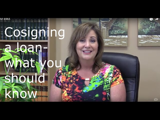 What Does It Mean to Cosign a Loan?