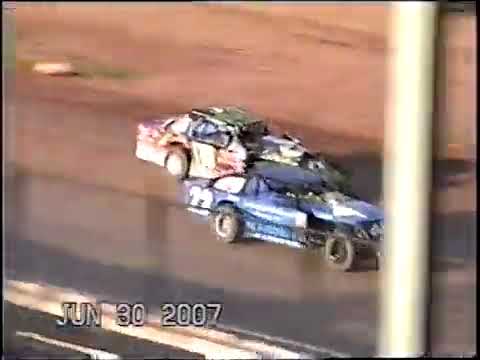 6/30/2007 Shawano Speedway Races - dirt track racing video image