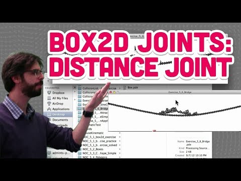 5.8: Box2D Joints: Distance Joint - The Nature of Code - UCvjgXvBlbQiydffZU7m1_aw
