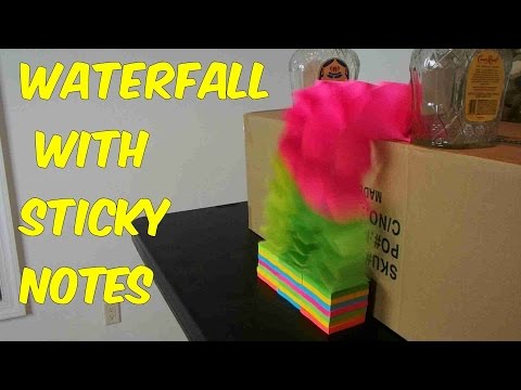 Waterfall with Sticky Notes Experiment - UCe_vXdMrHHseZ_esYUskSBw