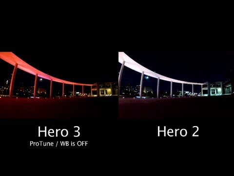 Low Light Comparison - Hero 2 & Hero 3 Without ProTune / WB - GoPro Tip #39 - UCTs-d2DgyuJVRICivxe2Ktg