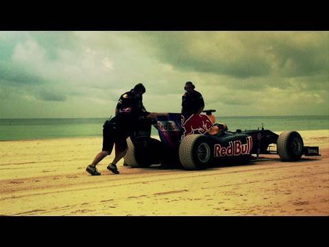 F1 car drives on sand! - Logistics behind the Red Bull Beach Run - UCblfuW_4rakIf2h6aqANefA