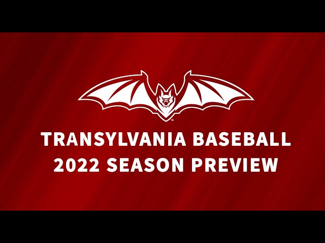 The Transylvania Baseball Schedule is Here!