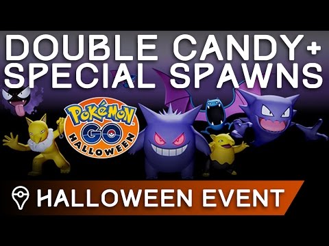 HALLOWEEN EVENT - DOUBLE CANDY AND SPECIAL SPAWNS IN POKÉMON GO - UCrtyNMe3xtv3CLg5QR78HzQ