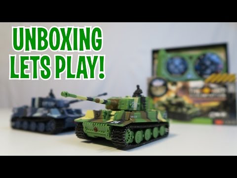 Unboxing & Let's Play - MIN 1:71I RC TANKS - SGILE Remote Control German Tiger Panzer Tank - UCkV78IABdS4zD1eVgUpCmaw