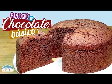 Bizcocho de chocolate básico - Jugoso, esponjoso y delicioso - Recetas paso a paso, tutorial - UC5ONfXPjWgqElh0NZaRJ1tg