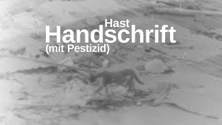 Hast - Handschrift [mit Pestizid]