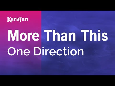 Karaoke More Than This - One Direction * - UCbqcG1rdt9LMwOJN4PyGTKg