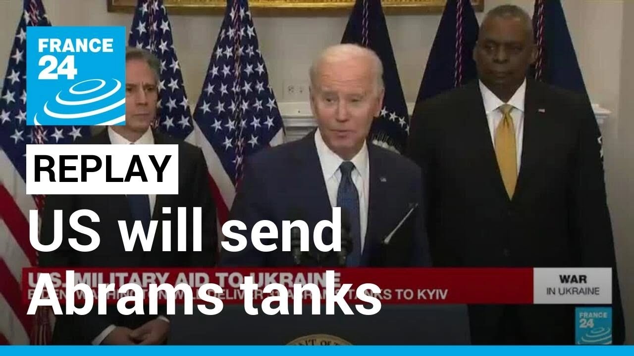 REPLAY: Biden says US tanks, Ukraine aid not ‘offensive threat to Russia’ • FRANCE 24 English