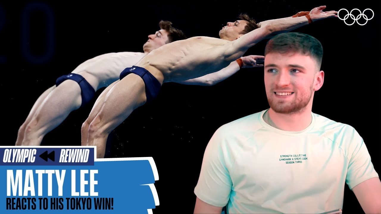 Matty Lee reacts to his Tokyo 2020 gold medal performance alongside Tom Daley!