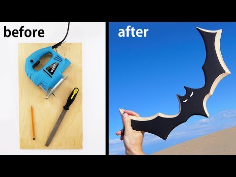 How to Make Batman Boomerang that Flies Perfectly - UCZdGJgHbmqQcVZaJCkqDRwg