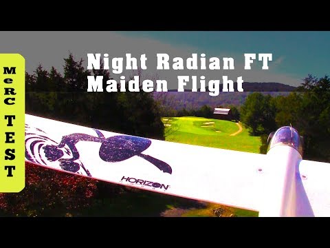 E-flite Night Radian FT (Flite Test) 2 meter RC Glider - Maiden Flight Test CG at 3 Inches - UCQ5lj3yRWyHvN_sDizJz0sg