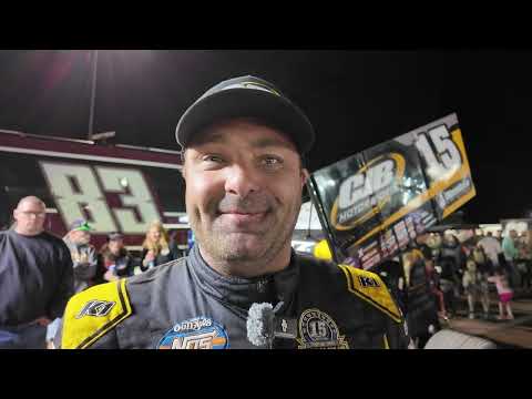 Donny Schatz discusses Friday's runner-up finish at Huset's, the team, contending for a win, more - dirt track racing video image