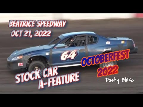 10/21/2022 Beatrice Speedway Octoberfest Night 1 Stock Car A-Feature - dirt track racing video image