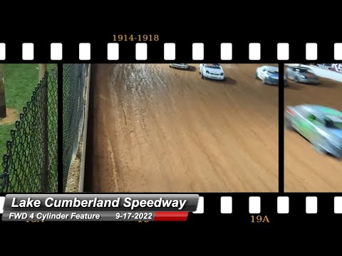 Lake Cumberland Speedway - FWD 4 Cylinder Feature - 9/17/2022 - dirt track racing video image