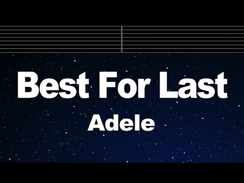 Karaoke♬ Best For Last - Adele 【No Guide Melody】 Instrumental
