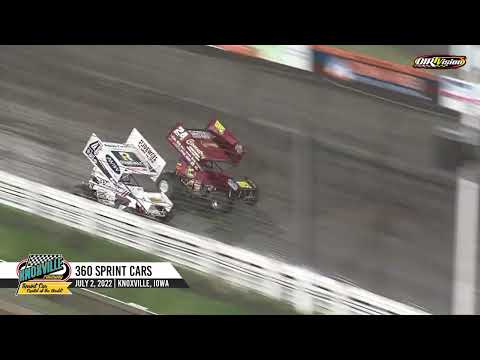 Knoxville Raceway 360 Highlights / July 2, 2022 - dirt track racing video image