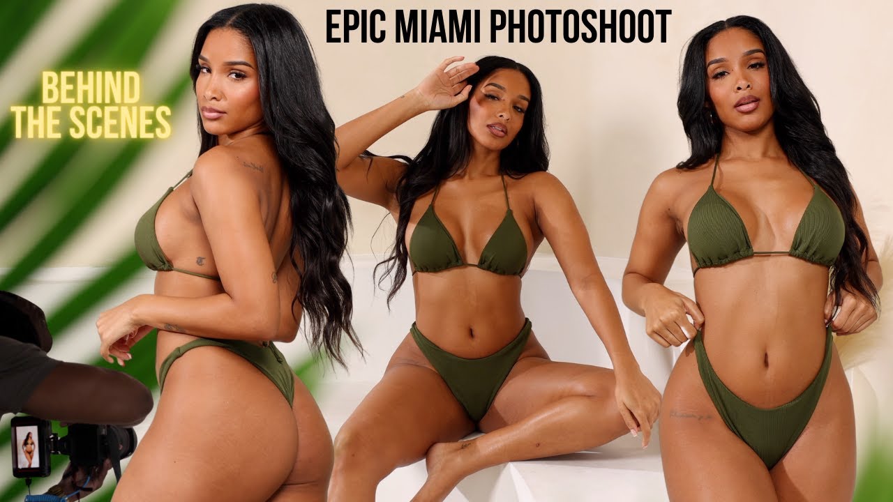 Miami Photoshoot BTS w/ Vicky Lauren x Amaran 300C | Canon R5 + Canon R3