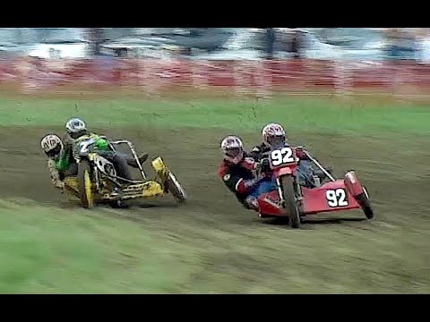 6 OF THE VERY BEST 1000cc RH SIDECAR GRASSTRACK RACES 21 - dirt track racing video image