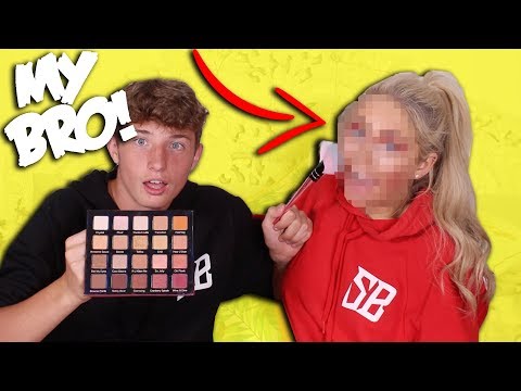 MY 15 YEAR OLD BROTHER DOES MY MAKEUP!! *HILARIOUS*  - UCFanrVWRodCwCw43U7KBAQg