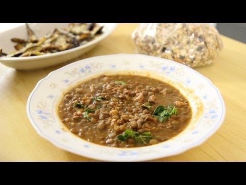 Lentils with Sausage & Nonna - Laura Vitale - Laura in the Kitchen Episode 475 - UCNbngWUqL2eqRw12yAwcICg