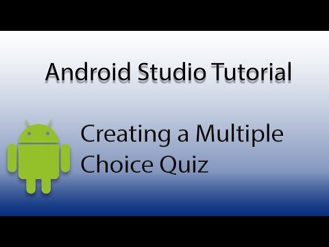 Android Studio: Create a Multiple Choice Quiz